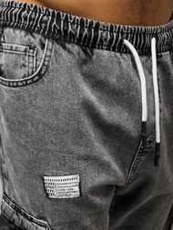 Spodnie męskie jogger szare OZONEE O/K153/17