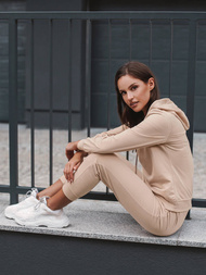 Жіночий спортивний костюм з двох частин Бежева OZONEE O/MB2036/21