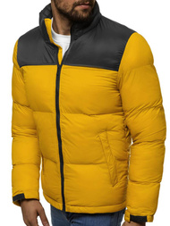 Kurtka zimowa męska pikowana camelowa jb/jp1186/4