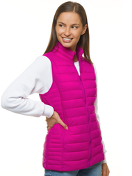 Kamizelka damska pikowana fuksja OZONEE JS/M23038/14