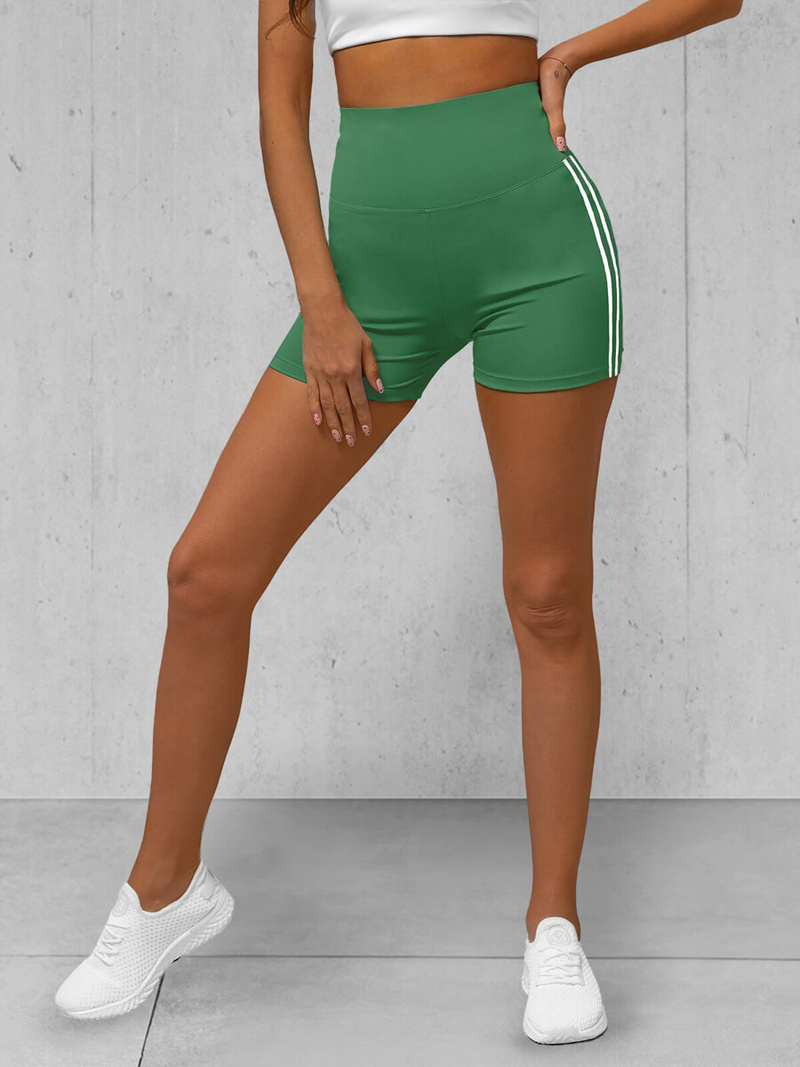 Legginsy krótkie damskie kolarki zielone OZONEE O/LK382