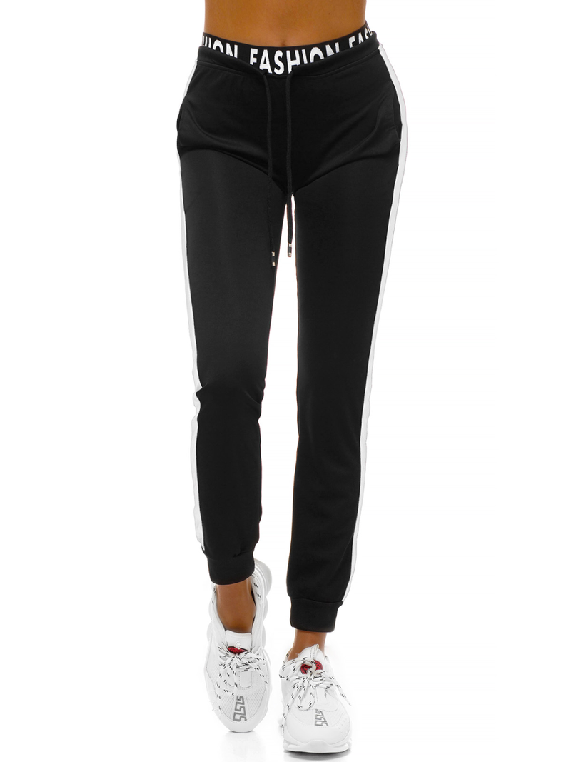 Спортивні штани жіночі Чорно-Бiлi OZONEE O/82316