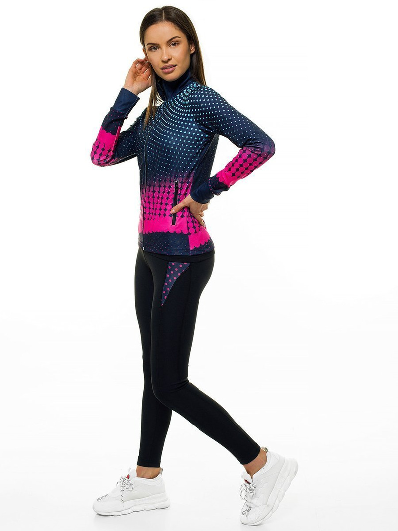 Komplet sportowy trzyczęściowy damski granatowy OZONEE O/18802