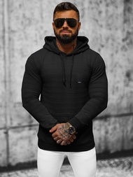 Bluza z kapturem męska czarna OZONEE O/TB2272