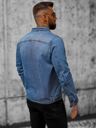 Куртка чоловіча джинсова cиня OZONEE T/7518Z