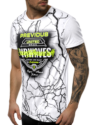 T-Shirt męski biały OZONEE JS/SS10962