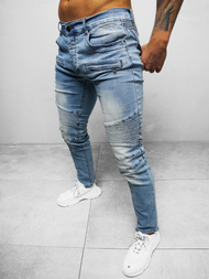 Spodnie jeansowe męskie jasno-niebieskie OZONEE NB/MP0029BC