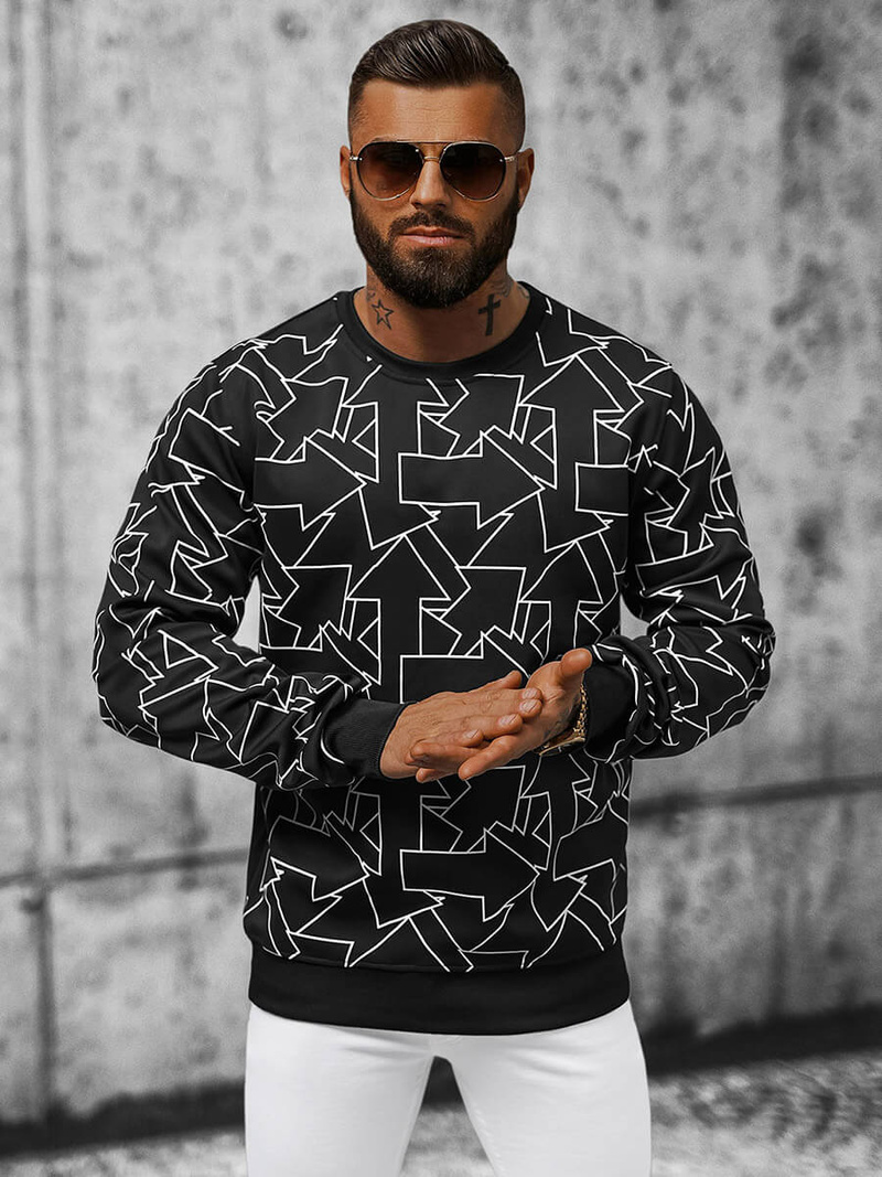 Толстовка Чоловіча Чорна OZONEE JS/8B1111/3