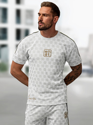 Чоловічий короткий спортивний костюм Яскраво-ciрий OZONEE O/QQ1621AB