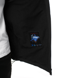 Kurtka męska softshell czarno-zielona OZONEE GE/12266