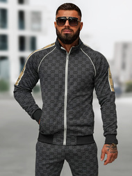 Спортивний костюм чоловічій чорний OZONEE O/FF5110AB