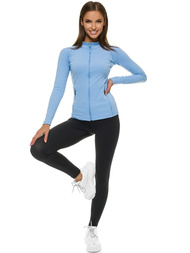 Bluza damska rozpinana jasno-niebieska OZONEE JS/HD154/41