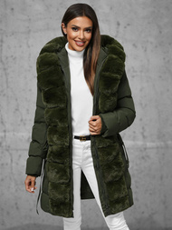 Куртка жіноча Темно-Зелена OZONEE JS/5M3158/136