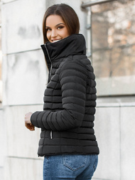 Kurtka przejściowa damska czarna OZONEE JS/M23063/1Z