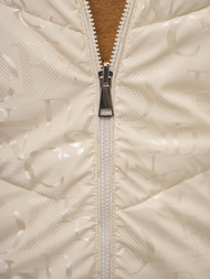 Стьобаний жіночий жилет Кремова OZONEE O/DK118/10