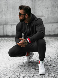 Спортивний костюм чоловічій Чорний OZONEE JS/8C65/3