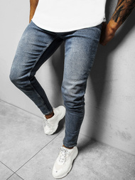 Spodnie jeansowe męskie niebieskie OZONEE E/1241SP