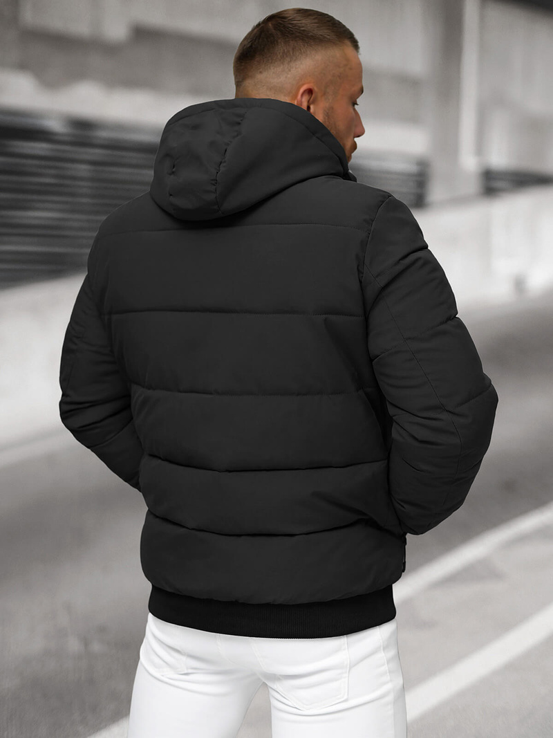 Kurtka zimowa męska czarna OZONEE JS/31M5023/392