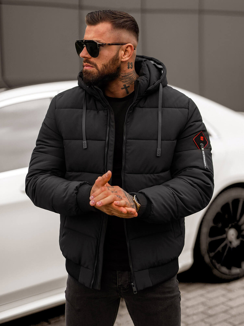 Куртка зимова чоловіча чорна OZONEE JS/31M5031/392