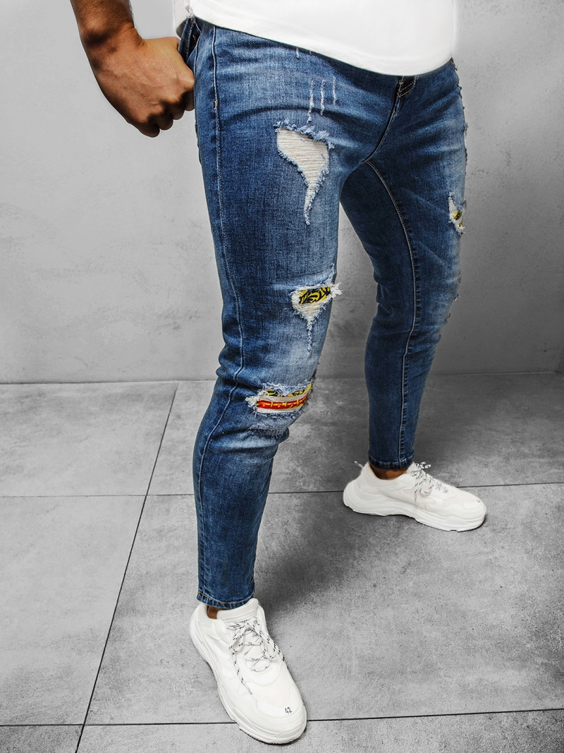 Джинси чоловічі Синi OZONEE DR/TF100Z