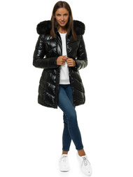 Куртка жіноча чорна OZONEE O/DK026/1
