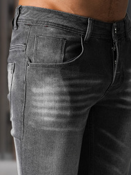 Spodnie jeansowe męskie slim fit grafitowe OZONEE NB/MP0199GSZ