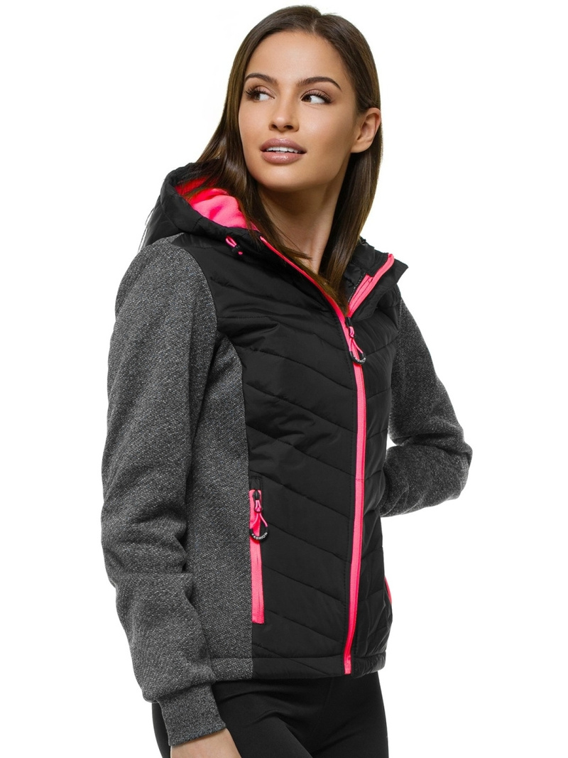 Kurtka damska czarna OZONEE JS/KSW4003