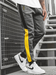 Spodnie dresowe męskie grafitowe OZONEE JS/K60009