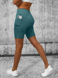 Legginsy krótkie damskie kolarki zielone OZONEE O/YY9251A