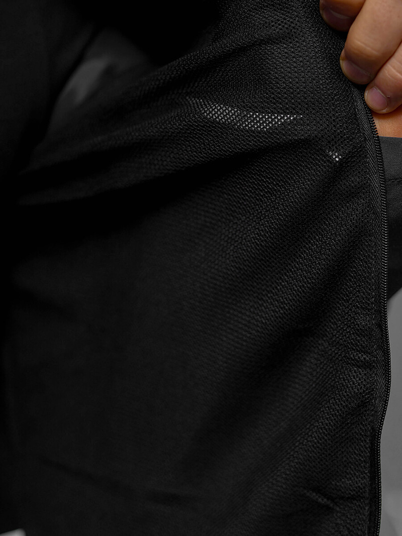 Kurtka przejściowa męska czarna OZONEE JS/M10302