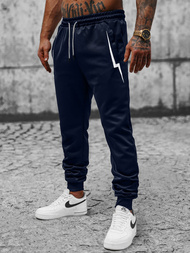 Spodnie dresowe męskie granatowe OZONEE JS/8K165