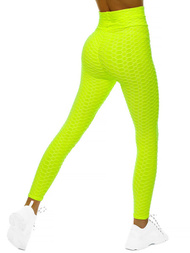 Legginsy damskie żółto-neonowe OZONEE JS/YW88024/26
