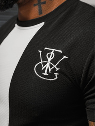 T-shirt męski czarny OZONEE O/L1184