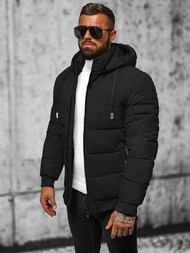 Kurtka męska pikowana czarna OZONEE JS/31M5006