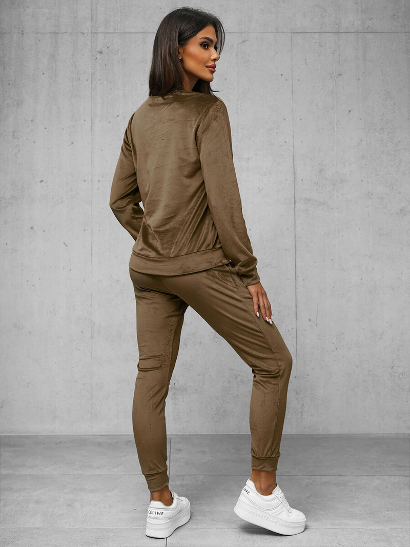 Спортивний костюм жіночий світло-kоричневий OZONEE O/8C1173/162Z