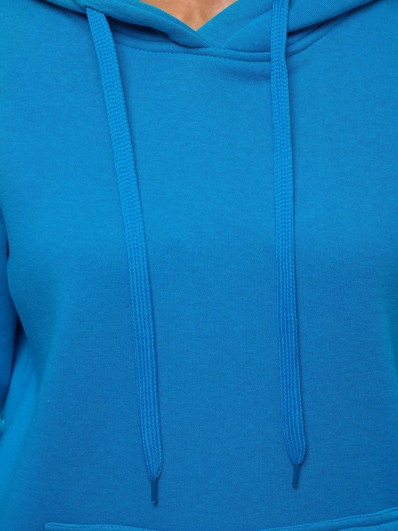 Bluza z kapturem damska błękitna OZONEE JS/W02Z