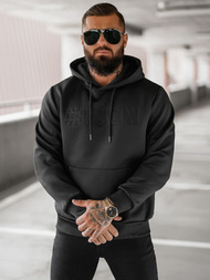 Bluza z kapturem męska czarna OZONEE JS/27B6502/3Z