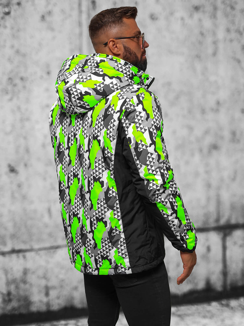 Kurtka przejściowa męska moro-zielona OZONEE JS/M36/406