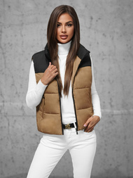 Стьобаний жіночий жилет Гiрчична OZONEE JS/16M9112/84