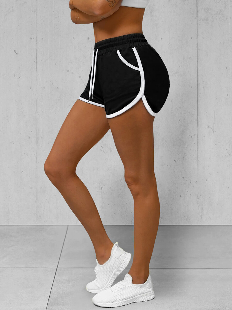 Spodenki dresowe damskie czarne OZONEE JS/8K208/3