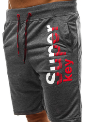 Spodenki dresowe męskie grafitowe OZONEE JS/NP01Z