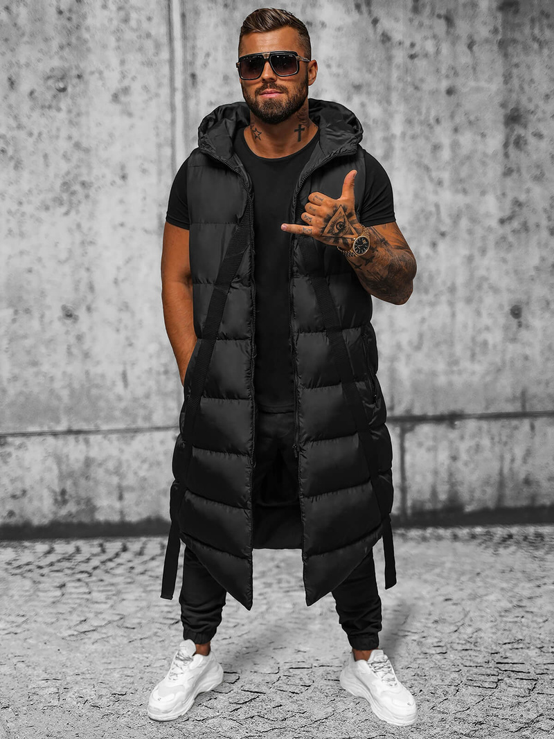 Безрукавка чоловіча чорна OZONEE O/M3201