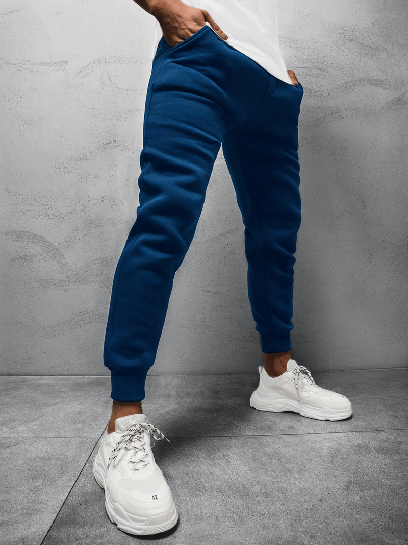 Spodnie dresowe męskie granatowe OZONEE O/12110