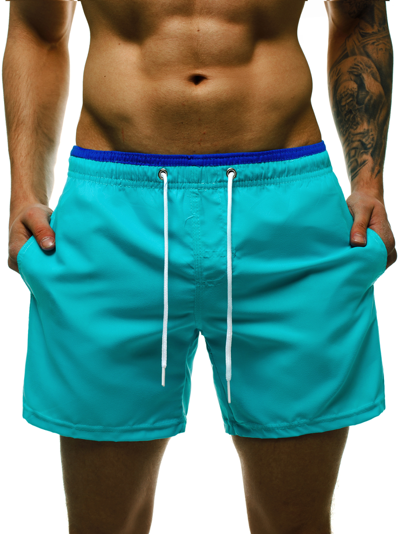 Spodenki kąpielowe męskie turkusowe OZONEE ST006-8
