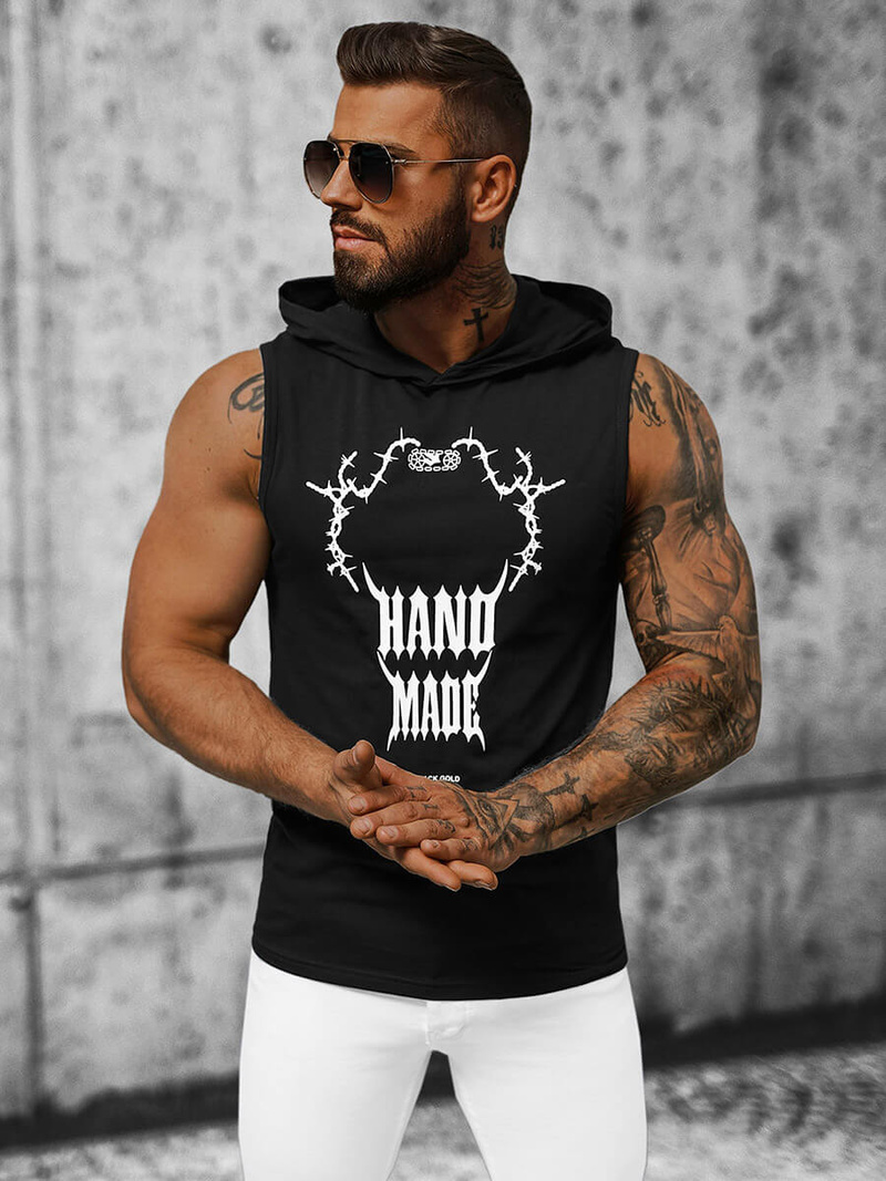 Футболка Чоловіча Чорна OZONEE NB/MT3024