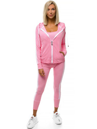 Komplet dresowy trzyczęściowy jasno-rózowy OZONEE JS/YW06018/25/11