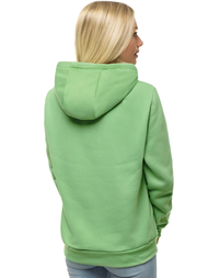 Bluza z kapturem damska ciemnomiętowa OZONEE JS/W02/60Z