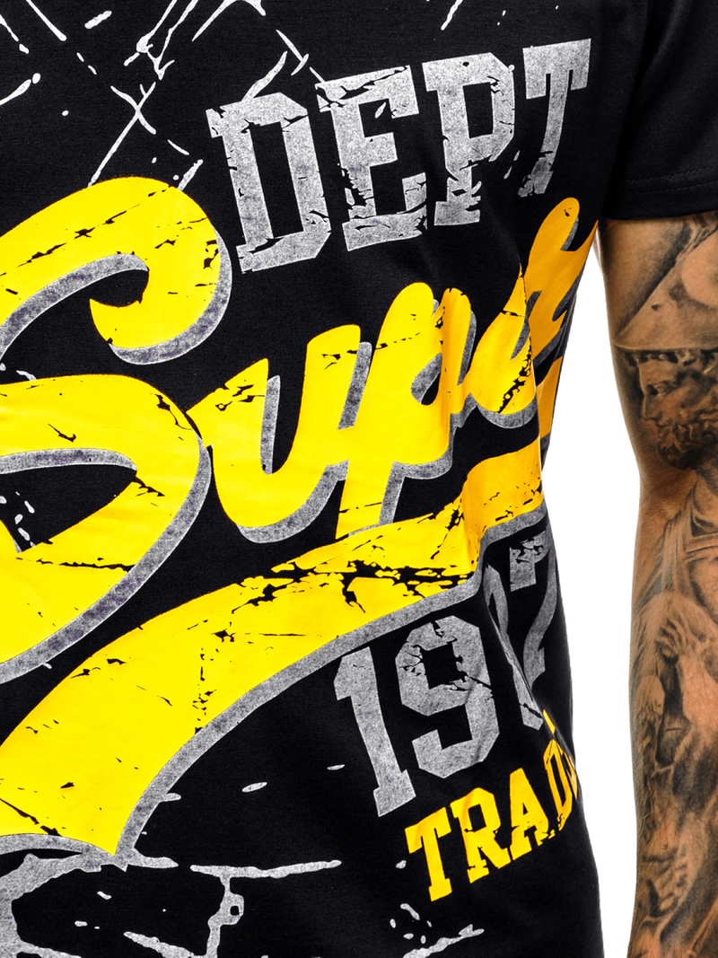 Футболка чоловіча Чорний OZONEE JS/KS1942Z