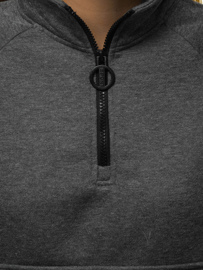 Bluza damska grafitowa OZONEE JS/KSW2032