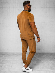 Спортивний костюм чоловічій Гiрчичний OZONEE O/12135Z